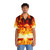 Phoenix Rising Hawaiian Shirt with Flames and Mythological Design - People Front