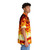 Phoenix Rising Hawaiian Shirt with Flames and Mythological Design - People Pight