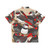 Firetail finch Hawaiian shirt with vibrant tropical bird print - Back
