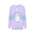 Cute pastel bat graphic sweatshirt - hanging