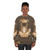 Cute chibi hyena sweatshirt with 8bit paws and spotted hyena design - women