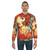 Paprika-colored anime-inspired sweatshirt - men