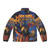 Monkey Island 2 Lechuck's Revenge themed puffer jacket featuring Guybrush Threepwood and the Three-Headed Monkey
