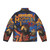 Monkey Island 2 Lechuck's Revenge themed puffer jacket featuring Guybrush Threepwood and the Three-Headed Monkey - Back