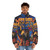 Monkey Island 2 Lechuck's Revenge themed puffer jacket featuring Guybrush Threepwood and the Three-Headed Monkey - men front