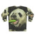 Cute panda bear wearing panda sweatshirt - Back