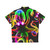 Glow rainbow octopus electric Hawaiian shirt - Back