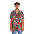 Hawaiian shirt with vibrant world flags design - People Front