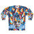 Crystal Time Machine Sweatshirt with Colorful Sci-Fi Graphics