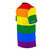 Colorful rainbow flag design printed on a high-quality t-shirt for LGBTQ pride and equality. - men right