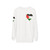 Palestinian freedom solidarity sweatshirt - hanging