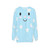 Blue moon and stars pattern pajama sweatshirt - hanging