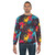 Colorful paint splatter design on a sweatshirt - men