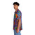 Vibrant peacock Hawaiian shirt with tropical floral pattern - People Left