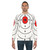 Oval shooting target sweatshirt with bullseye design - men