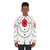 Oval shooting target sweatshirt with bullseye design - women