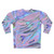 Holographic sweatshirt with colorful graphic pattern - Back