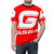 Gas Gas inspired motorcycle graphic t-shirt with logos, symbols, and design for sports and riding fans - men front