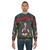 Cosmic Laughter Psychedelic Sweatshirt with Anime Horror Design - men