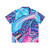 Pastel alien cotton candy acrylic painting Hawaiian shirt