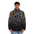 Colorful tentacle-patterned puffer jacket with a stylish and nature-inspired design - men front