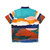 Fallscape Hawaiian Shirt featuring an abstract nature landscape in vibrant autumn colors - Back