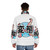Tentacles Puffer Jacket featuring a graphic sea monster design - men back