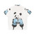 Panda boxer wearing a Hawaiian shirt - Back