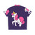 Unicorn Princess Hawaiian Shirt with Vibrant Floral and Unicorn Pattern - Back