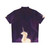 Unicorn in a lilac wood Hawaiian shirt - Back