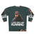 "I Just Felt Like Running" Forrest Gump inspired graphic on a cozy sweatshirt - Back