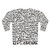 French sweatshirt with hand-drawn "I Love You" design - Back