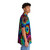 Colorful tie dye Hawaiian shirt with tropical pattern - People Pight