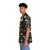 Paleontology Illustration Hawaiian Shirt with Fossil, Dinosaur & Archaeology Print - People Left