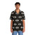 Bold eye pattern Hawaiian shirt for tropical vacations - People Front