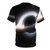 Gargantua T-shirt featuring a black hole and galaxy design - Back