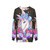 one-of-a-kind creature sweatshirt with fantasy design - hanging