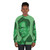 Conan O'Brien portrait sweatshirt in green - women