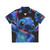 Experiment 626 Stitch themed Hawaiian shirt with sci-fi alien design
