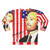 Conan O'Brien wearing an American flag sweatshirt - Back