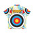 Paintball bullseye Hawaiian shirt for stag and hen parties - Back