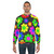 Retro hippie daisy flower pattern sweatshirt - men