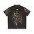 Overlord Anime Inspired Hawaiian Shirt with Skull and Dark Fantasy Design