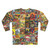 Retro comic book collage graphic sweatshirt - Back