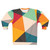 Geometric triangles sweatshirt in vibrant, minimalist design