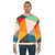 Geometric triangles sweatshirt in vibrant, minimalist design - men