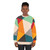 Geometric triangles sweatshirt in vibrant, minimalist design - women