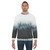 High and Low Sweatshirt with Foggy Forest Design - men