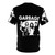 Garbage band music art graphic t-shirt for fans of 90s alternative rock - Back