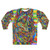Colorful psychedelic rainbow trippy wolf sweatshirt design